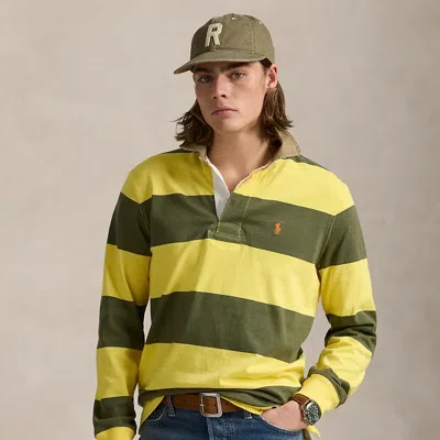 POLO RALPH LAUREN CLASSIC FIT KHAKI-COLLAR RUGBY SHIRT