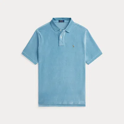 Polo Ralph Lauren Classic Fit Knit Corduroy Polo Shirt In Blue