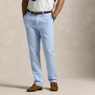 Polo Ralph Lauren Classic Fit Linen-cotton Pant In Office Blue