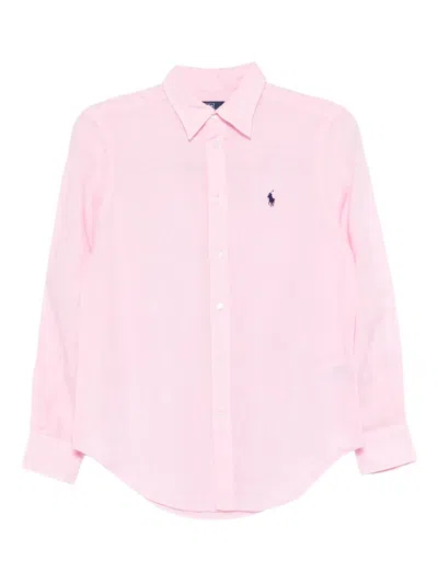 Polo Ralph Lauren Classic-fit Linen Shirt In Pink