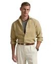 Polo Ralph Lauren Classic Fit Linen Shirt In Beige