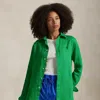 Polo Ralph Lauren Classic Fit Linen Shirt In Bright Clover