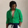 Polo Ralph Lauren Classic Fit Linen Shirt In Bright Clover