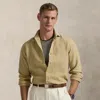 Polo Ralph Lauren Classic Fit Linen Shirt In Coastal Beige