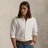Polo Ralph Lauren Classic Fit Linen Shirt In Deckwash White