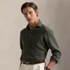 Polo Ralph Lauren Classic Fit Linen Shirt In New Olive
