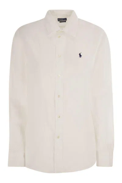 Polo Ralph Lauren Classic-fit Linen Shirt In White