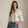 Polo Ralph Lauren Classic Fit Linen Shirt In White