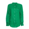 Polo Ralph Lauren Classic-fit Linen Shirt With Embroidered Detail