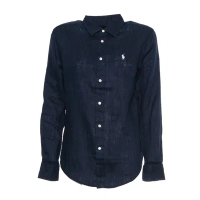 Polo Ralph Lauren Classic-fit Linen Shirt With Embroidered Pony Detail