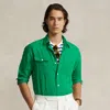 Polo Ralph Lauren Classic Fit Linen-silk Workshirt In Brown