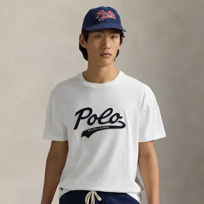 Polo Ralph Lauren Classic Fit Logo Jersey T-shirt In White