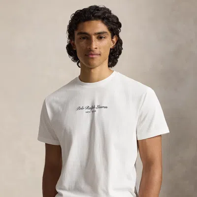 Polo Ralph Lauren Classic Fit Logo Jersey T-shirt In White