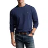Polo Ralph Lauren Classic Fit Long Sleeve Cotton T-shirt In Blue