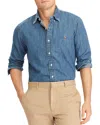 Polo Ralph Lauren Denim Sport Shirt In Blue