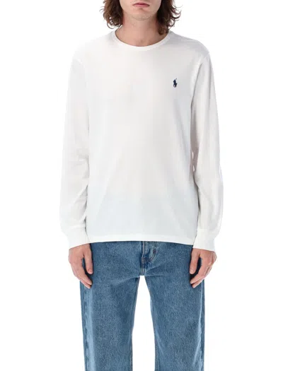 Polo Ralph Lauren Classic Fit Long-sleeve T-shirt For Men In White
