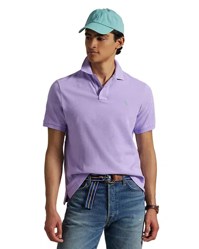 Polo Ralph Lauren Pique Polo Shirt Polo Shirts Purple In Cactus Purple/c6103