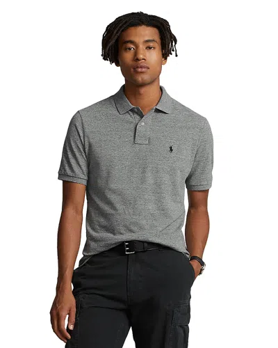 Polo Ralph Lauren Classic Fit Mesh Polo Shirt In Gray