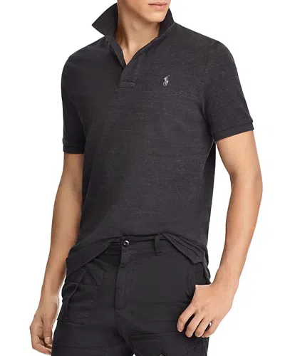 Polo Ralph Lauren Classic Fit Mesh Polo Shirt In Gray