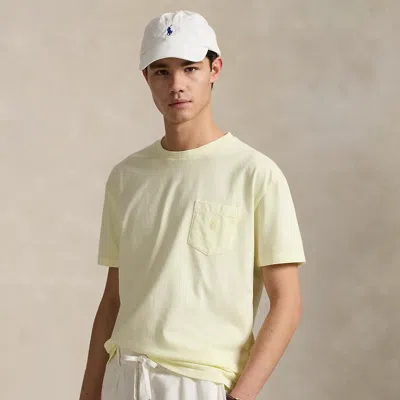 Polo Ralph Lauren Classic Fit Mineral-dyed Jersey T-shirt In Lime