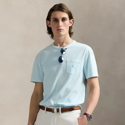 Polo Ralph Lauren Classic Fit Mineral-dyed Jersey T-shirt In Sky