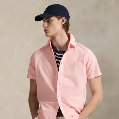 Polo Ralph Lauren Classic Fit Mineral-dyed Oxford Shirt In Rose