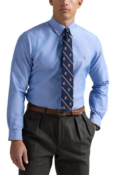 Polo Ralph Lauren Classic Fit Performance Oxford Button-down Shirt In Blue