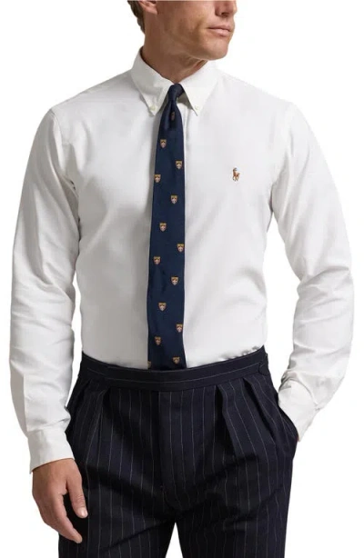 Polo Ralph Lauren Classic Fit Performance Oxford Button-down Shirt In White