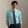 Polo Ralph Lauren Classic Fit Performance Oxford Shirt In Seafoam Blue Multi