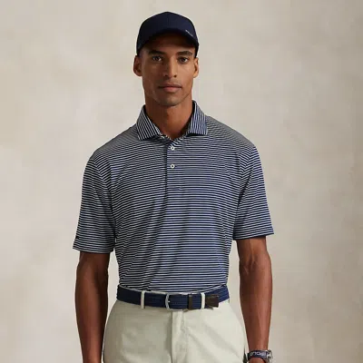Polo Ralph Lauren Classic Fit Performance Polo Shirt In Refined Navy Multi