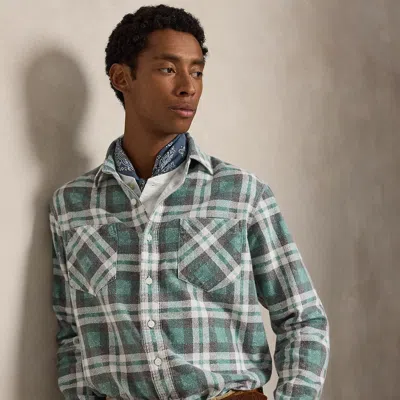 Polo Ralph Lauren Classic Fit Plaid Flannel Workshirt In Litchfield Plaid