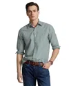 Polo Ralph Lauren Classic Fit Plaid Oxford Button Down Shirt In Pine,white