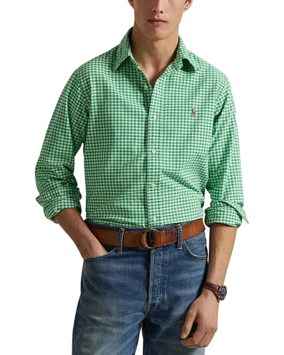 POLO RALPH LAUREN CLASSIC FIT PLAID OXFORD BUTTON DOWN SHIRT