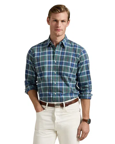 POLO RALPH LAUREN CLASSIC FIT PLAID OXFORD SHIRT
