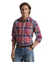 Polo Ralph Lauren Classic Fit Plaid Oxford Shirt In Multi