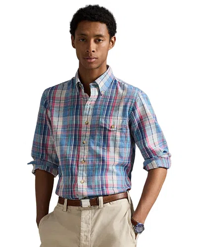 Polo Ralph Lauren Classic Fit Plaid Twill Shirt In Multi