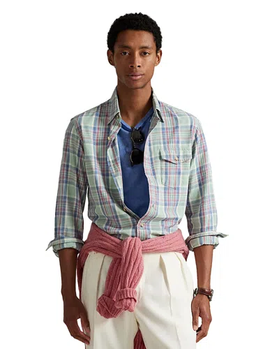 Polo Ralph Lauren Classic Fit Plaid Twill Shirt In Multi