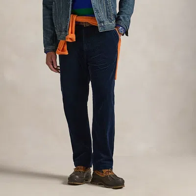 Polo Ralph Lauren Classic Fit Pleated Corduroy Pant In Hunter Navy