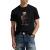 Polo Ralph Lauren Black Polo Bear Classic Slim Fit T-shirt In Black