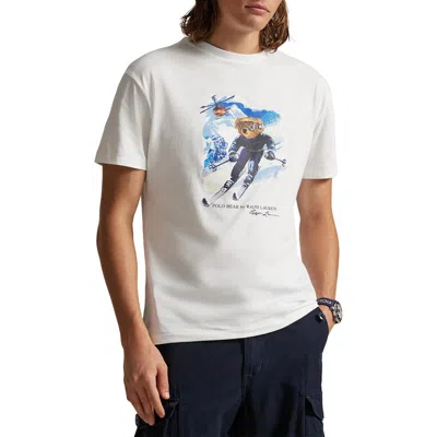 Polo Ralph Lauren Classic Fit Polo Bear Graphic T-shirt In White
