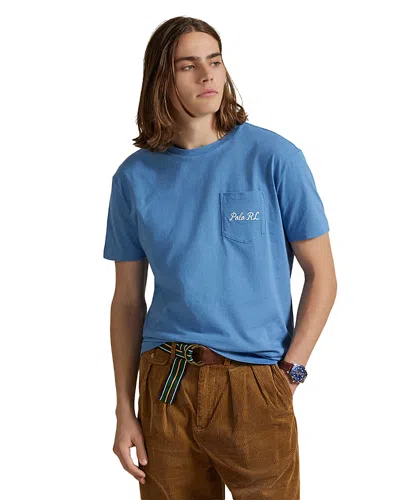 Polo Ralph Lauren Classic Fit Polo Bear Jersey T-shirt In Blue
