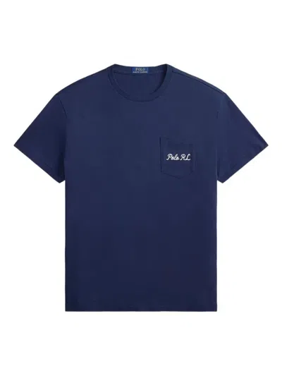 Polo Ralph Lauren Classic Fit Polo Bear Jersey T-shirt Clothing In Blue