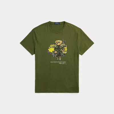 Polo Ralph Lauren Classic Fit Polo Bear Jersey T-shirt In Green