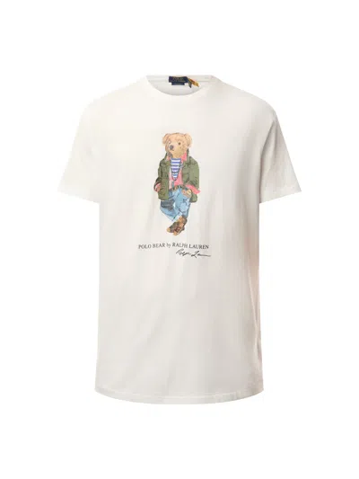 Polo Ralph Lauren Classic Fit Polo Bear Jersey T-shirt In White
