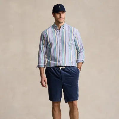 Polo Ralph Lauren Classic Fit Polo Prepster Corduroy Short In Boston Navy