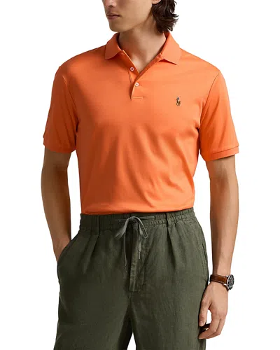 Polo Ralph Lauren Original Fit Mesh Polo Shirt In Bright Preppy Orange
