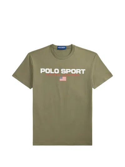 Polo Ralph Lauren Classic Fit Polo Sport Jersey T-shirt In Green