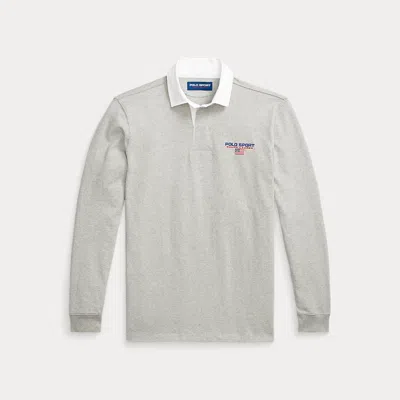 Polo Ralph Lauren Classic Fit Polo Sport Rugby Shirt In Grey