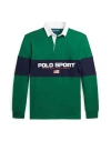 Polo Ralph Lauren Classic Fit Polo Sport Rugby Shirt Man Polo Shirt Green Size L Cotton