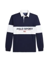 Polo Ralph Lauren Classic Fit Polo Sport Rugby Shirt Man Polo Shirt Navy Blue Size L Cotton